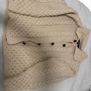 Cream Cable Knit Cardigan